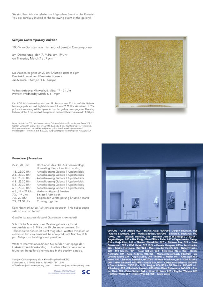 Semjon Contemporary Auktion, Berlin, 2024